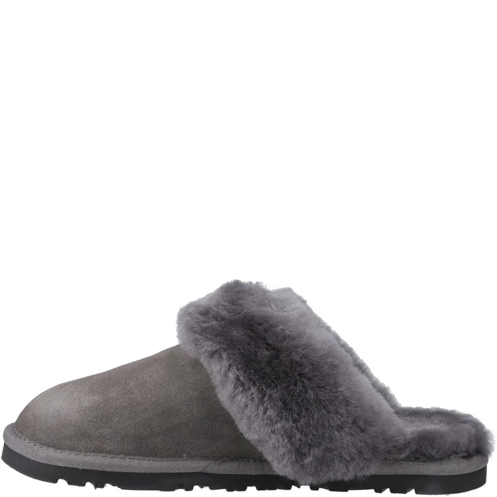 Grey Samantha Mule Slippers