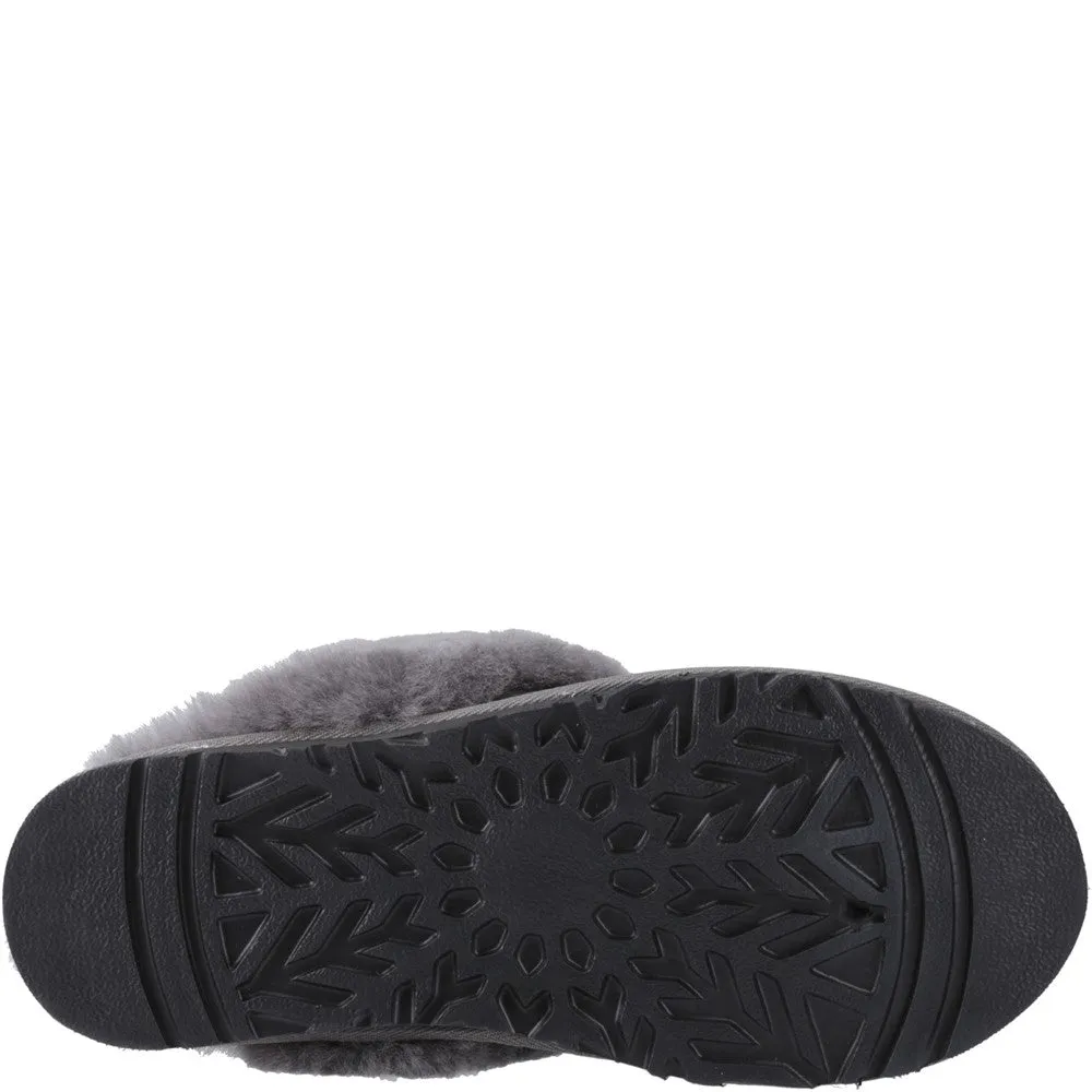 Grey Samantha Mule Slippers