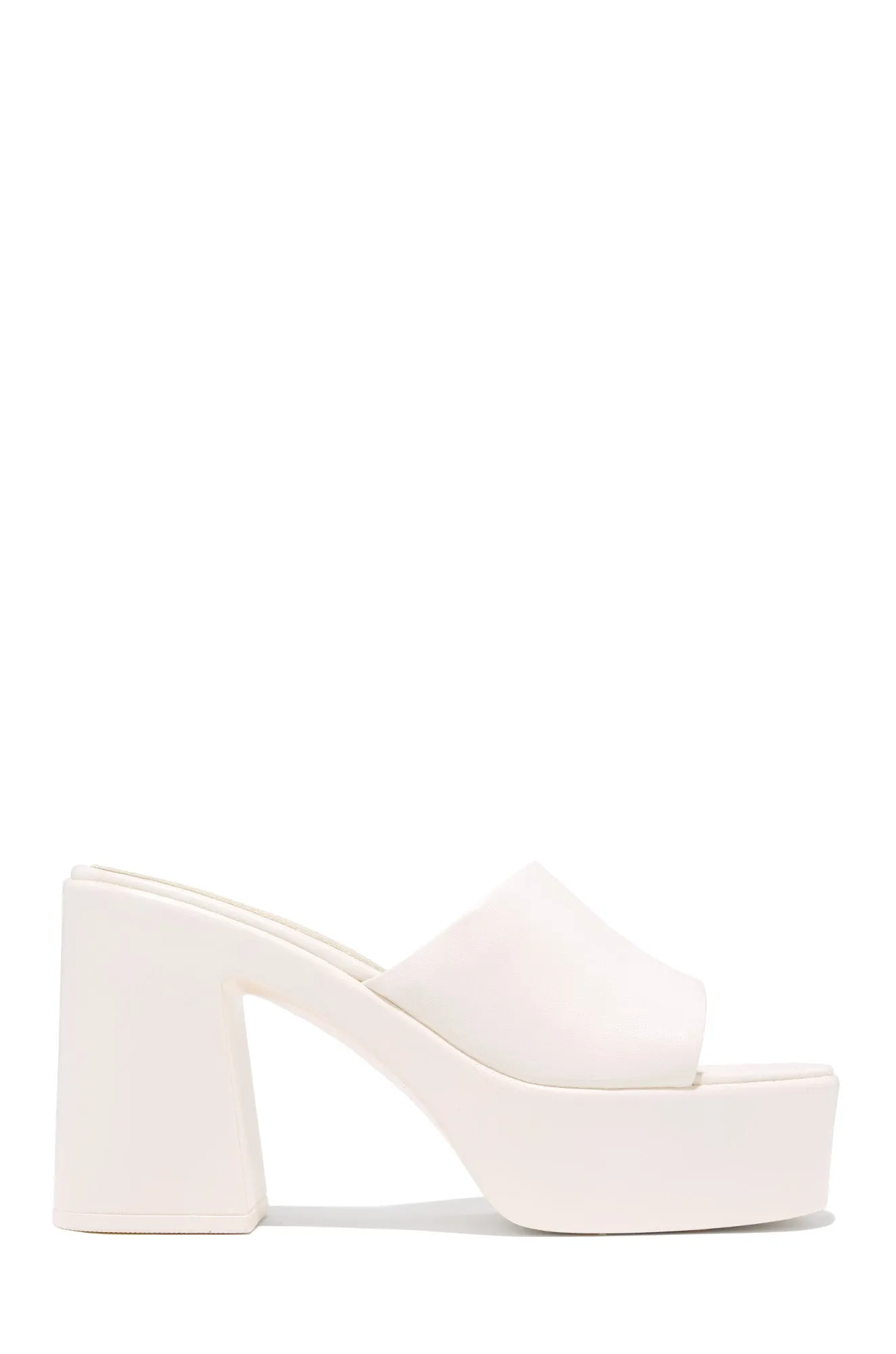 Hannah Platform Block Heel Mules - Snake