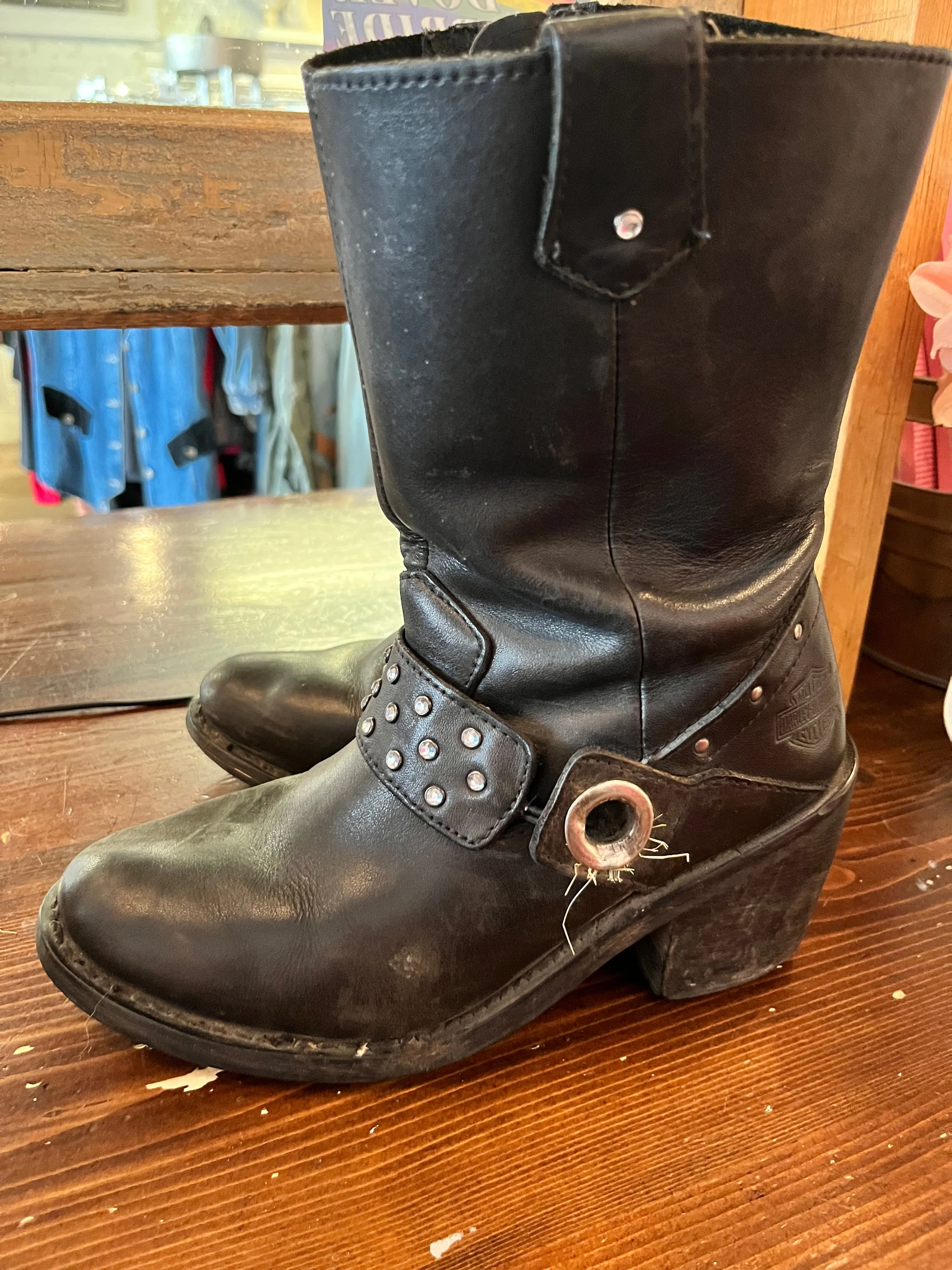 Harley Davidson Motorcycle Boots (Size 6)