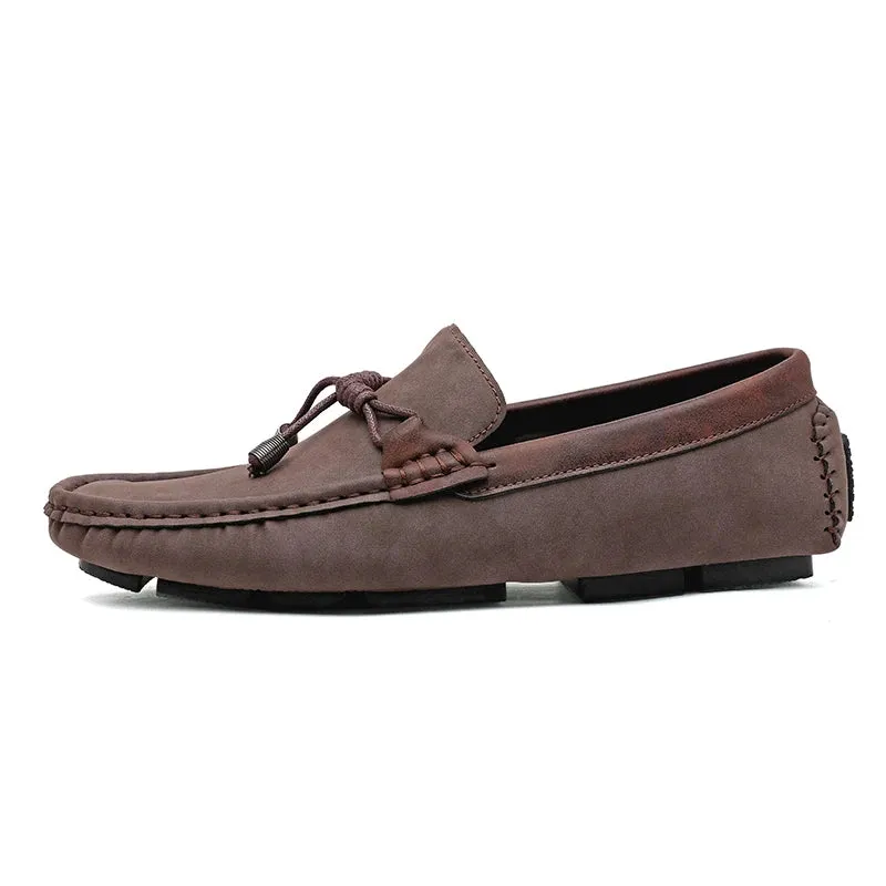 Hnzxzm 2024 Men Big Size 45 46 Casual Loafers Brown Fashion Male Business Office Shoes Breathable Youth Driver Driving Sneakers Trendy