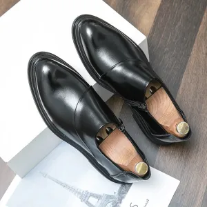 Hnzxzm 2024 New Loafers Men Slip-On Business Formal Casual Shoes Men Shoes Leather Men Dress Luxury Wedding Shoes Italy Driving Shoes