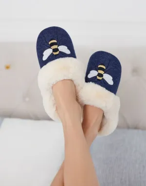 Honey Bee Fuzzy Slippers