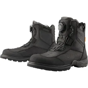 Icon Stormhawk Waterproof Boots Black