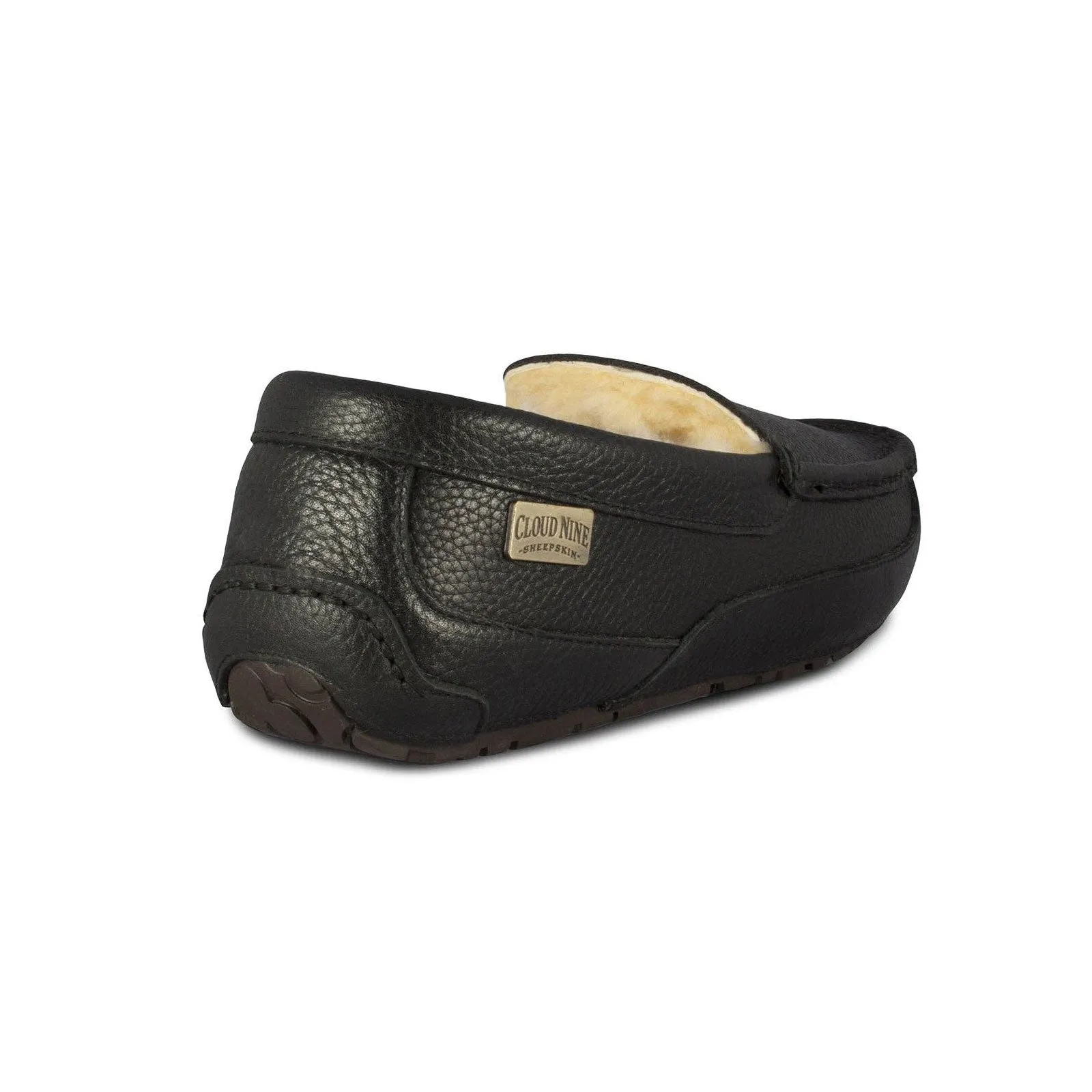 Jackson Sheepskin Moccasin in Black