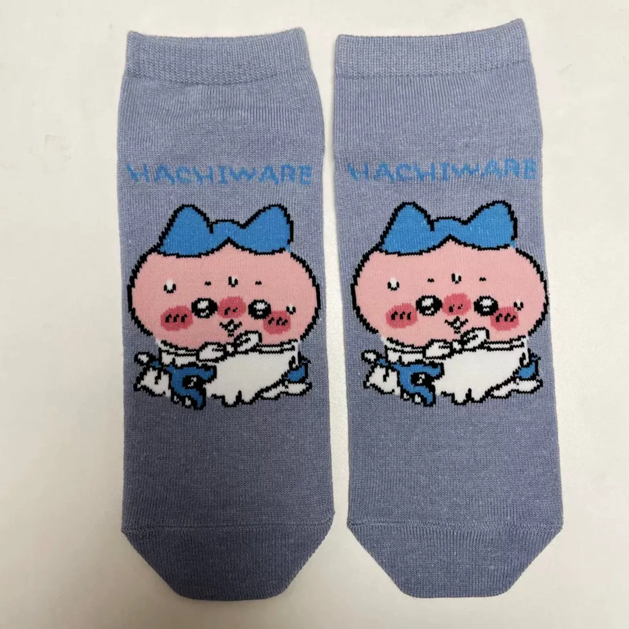 Japanese Cartoon Chiikawa Short Boot Socks | Cool Tone Casual Comic Style - Chiikawa Hachiware Hello Kitty