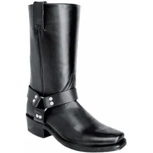 JB400 Black Leather Sole Motorcycle Boot