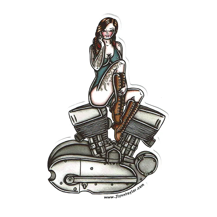 K-Model Engine Pinup Sticker