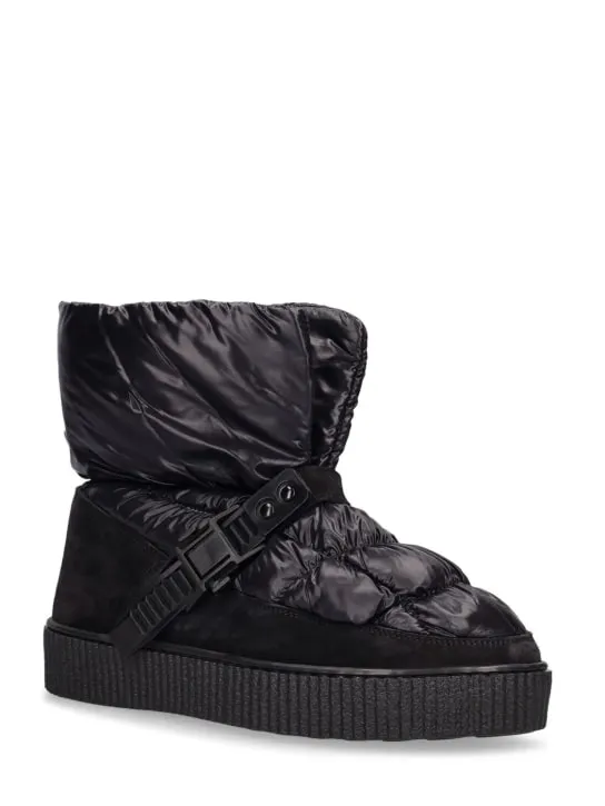 Khrisjoy   Nylon &amp; leather snow boots 