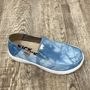 KickBack Couch Mens Washedout Blue Print Canvas Shoes