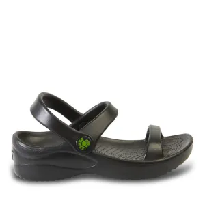 Kids' 3-Strap Sandals - Black