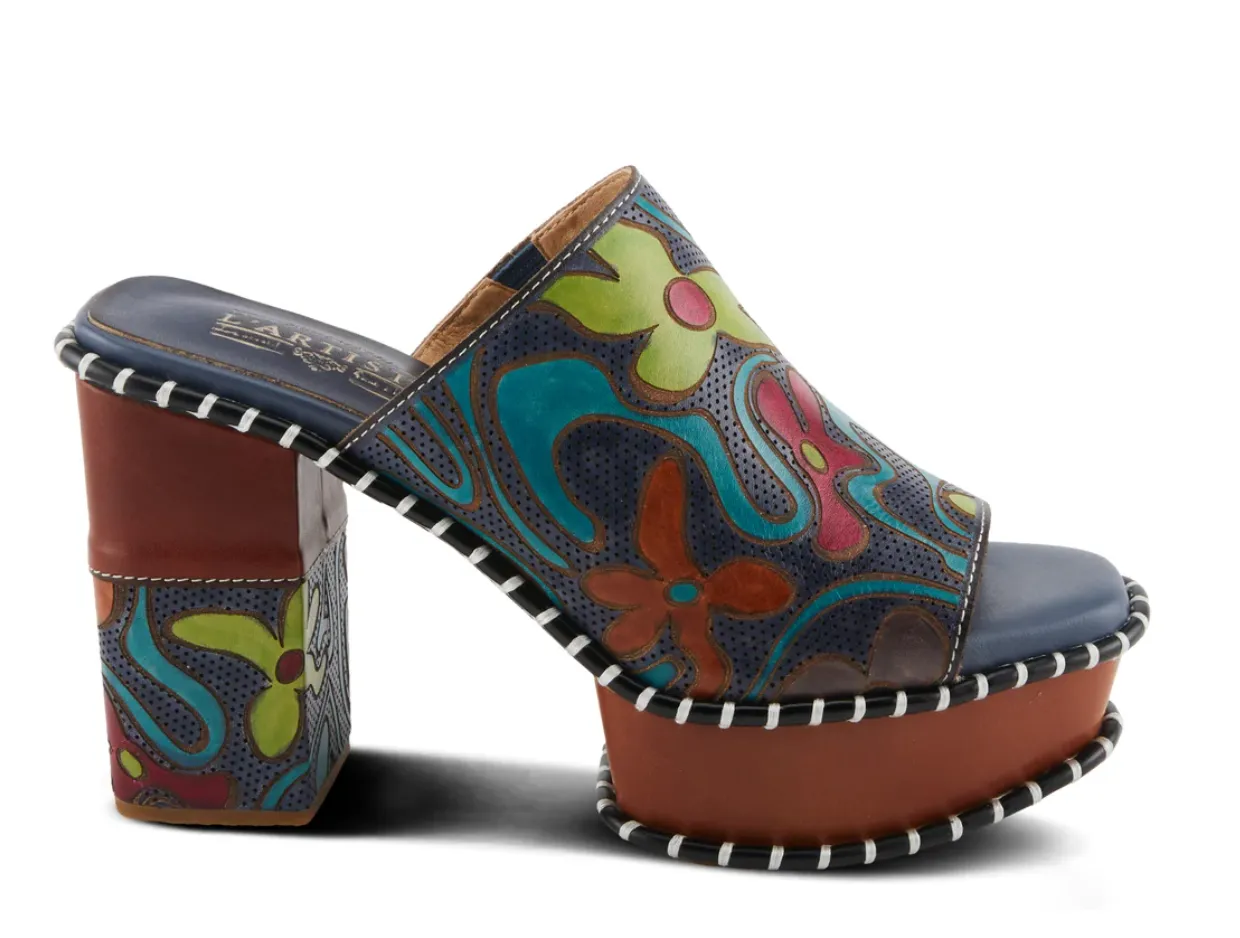 L'Artiste Colossal Slipon Mule Platform Shoes