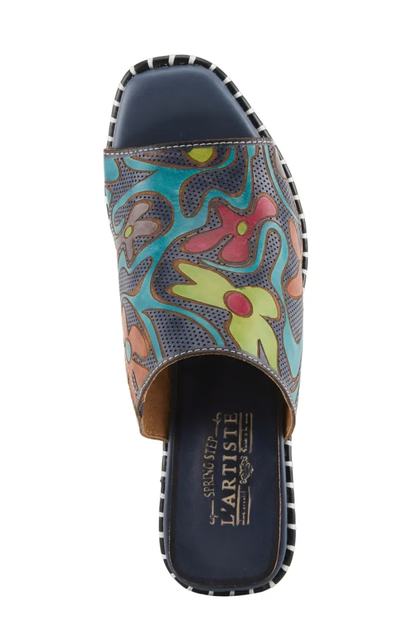 L'Artiste Colossal Slipon Mule Platform Shoes