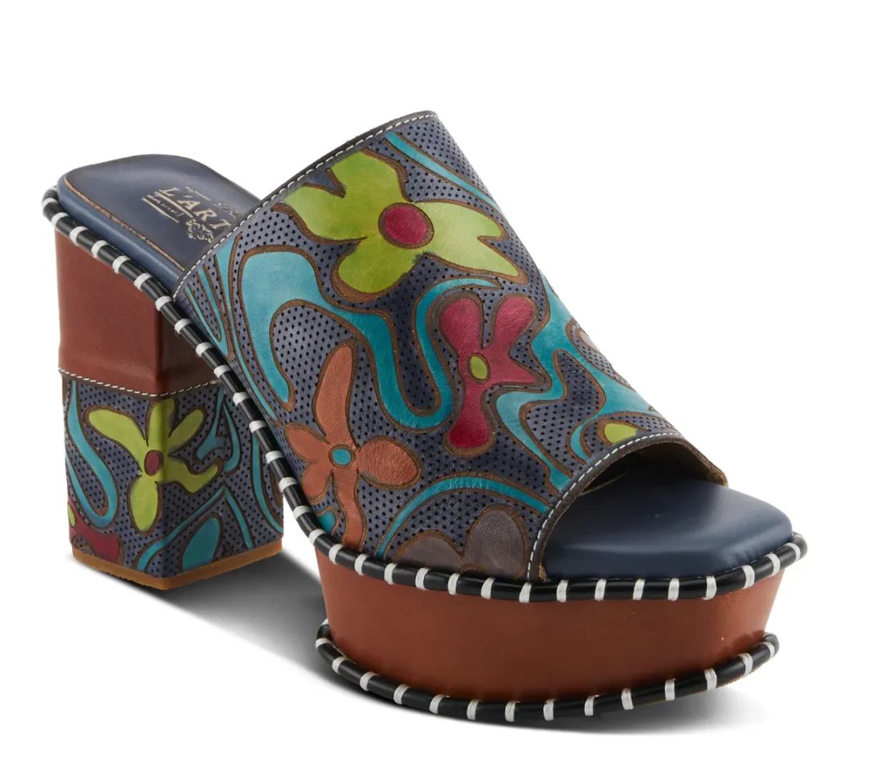 L'Artiste Colossal Slipon Mule Platform Shoes