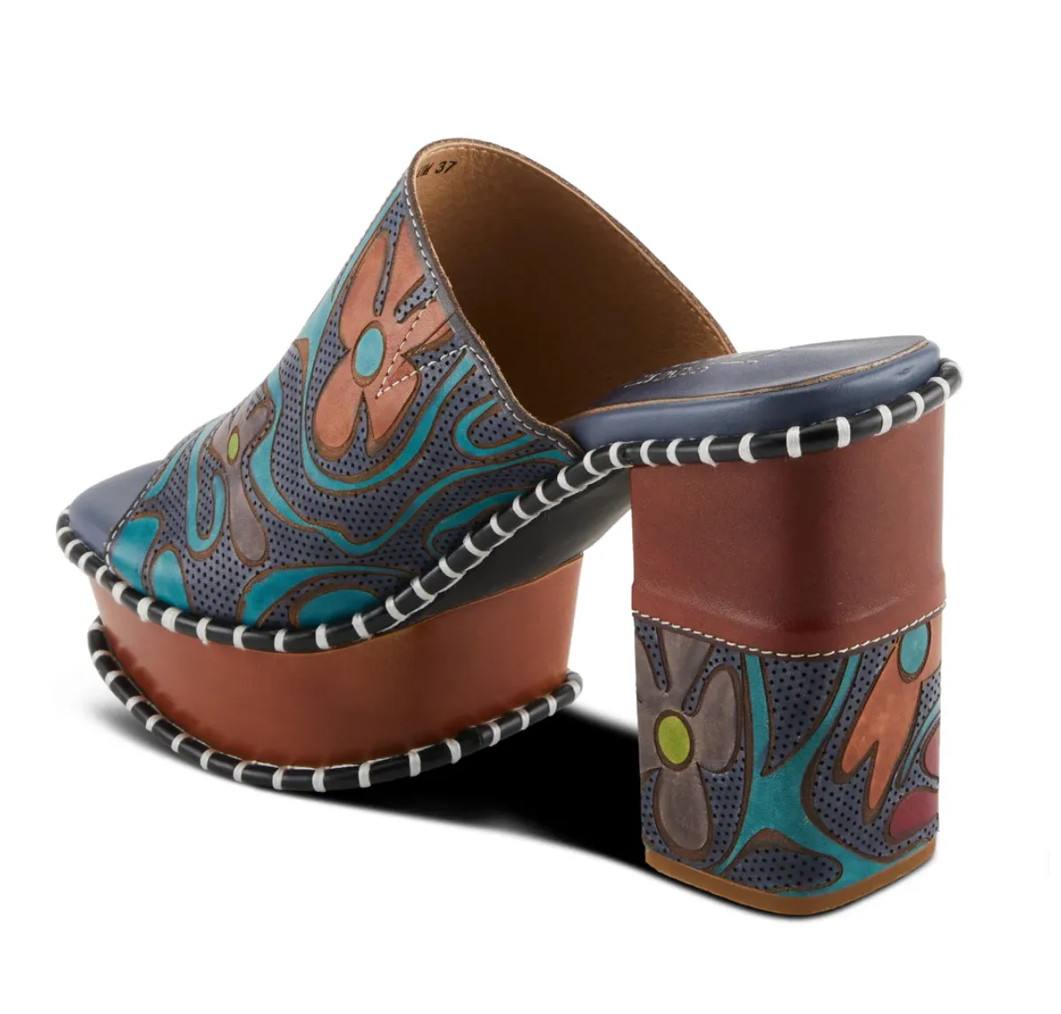 L'Artiste Colossal Slipon Mule Platform Shoes