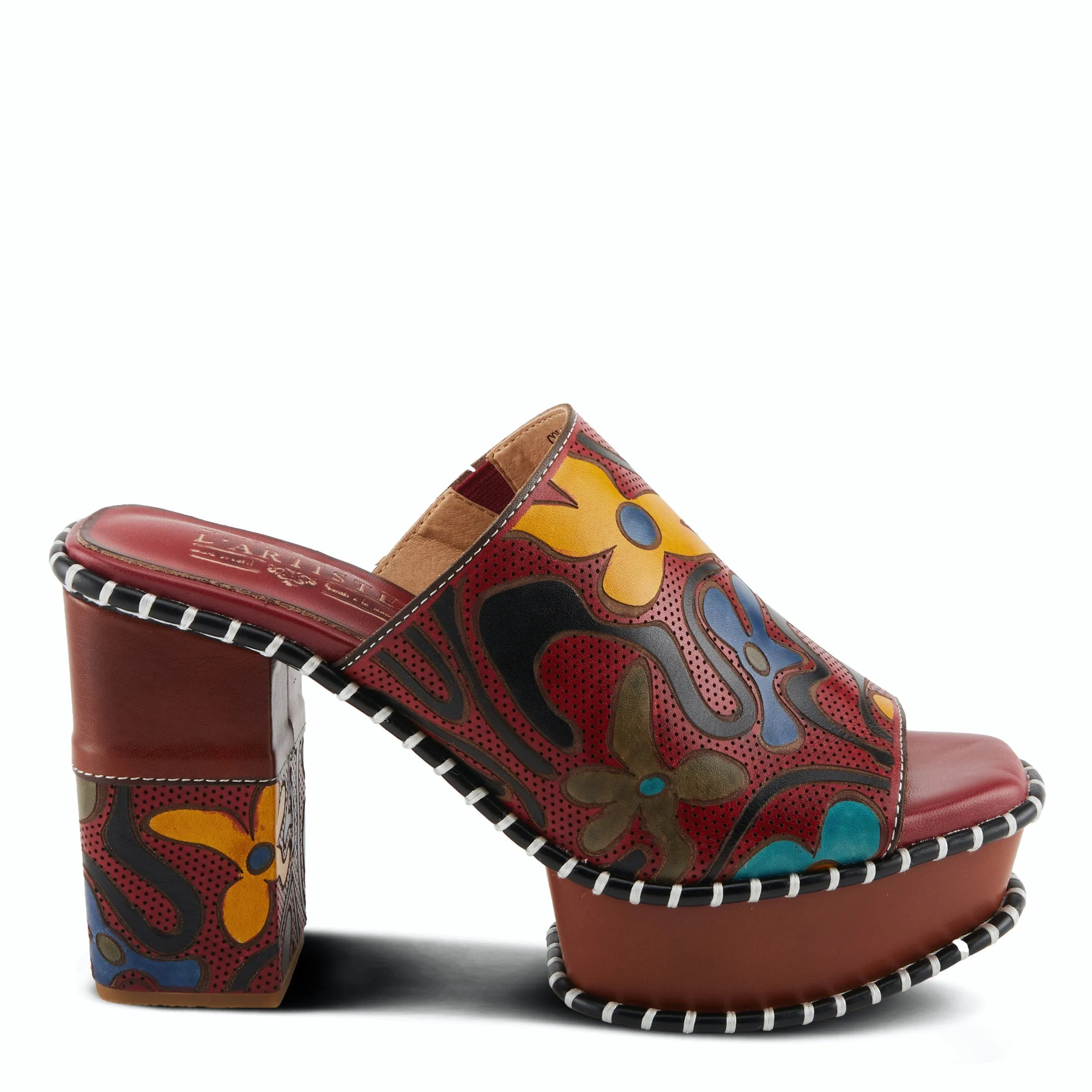 L'Artiste Colossal Slipon Mule Platform Shoes