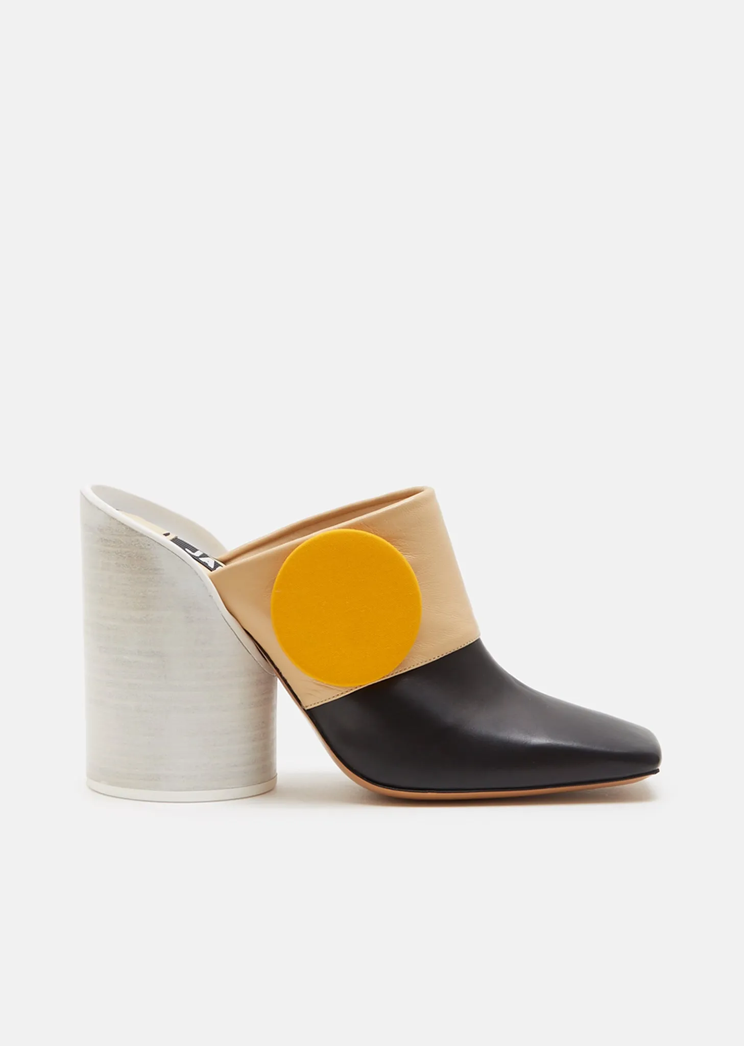 Leather Colorblocked Mule