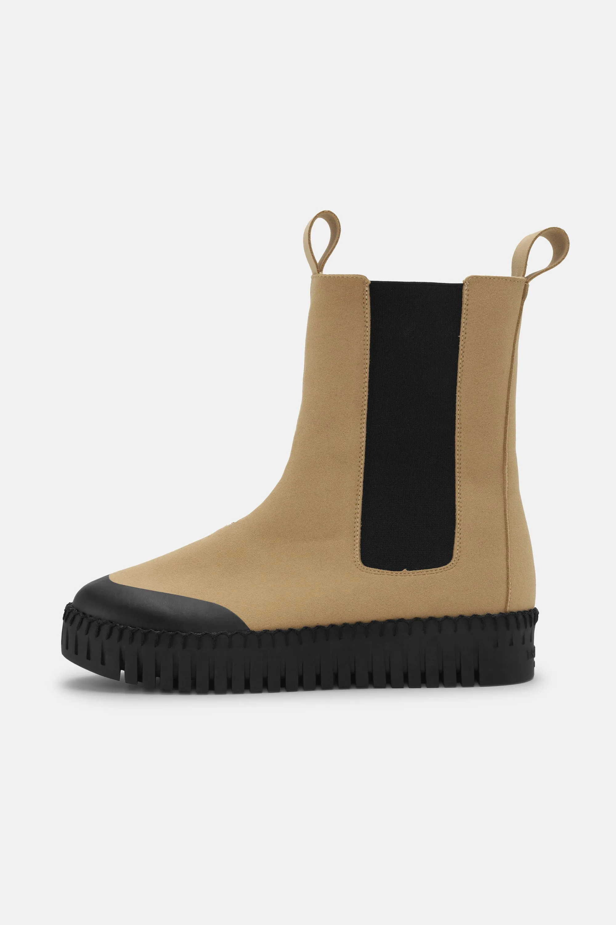 Long Chelsea Boots - Latte Black