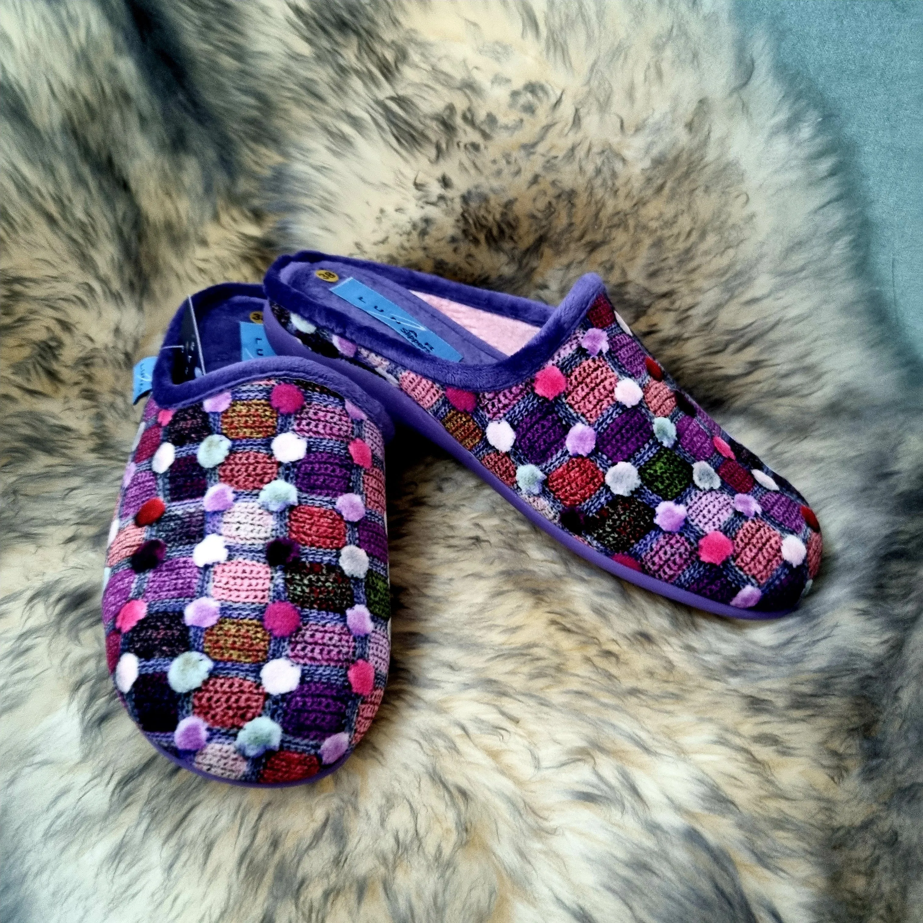 Lunar Crackle Mule Slipper