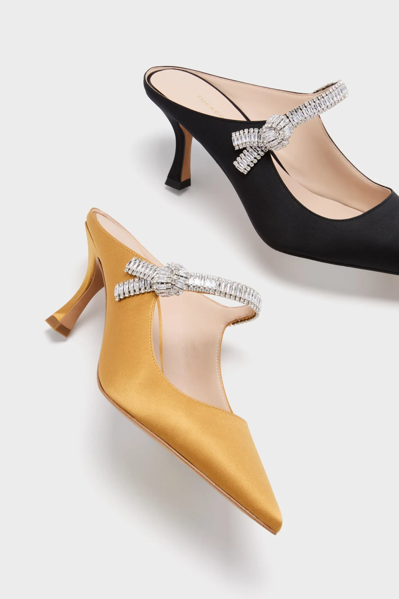 Marigold Satin Mae Heels