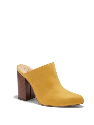 Maya Stacked Block-Heel Mule