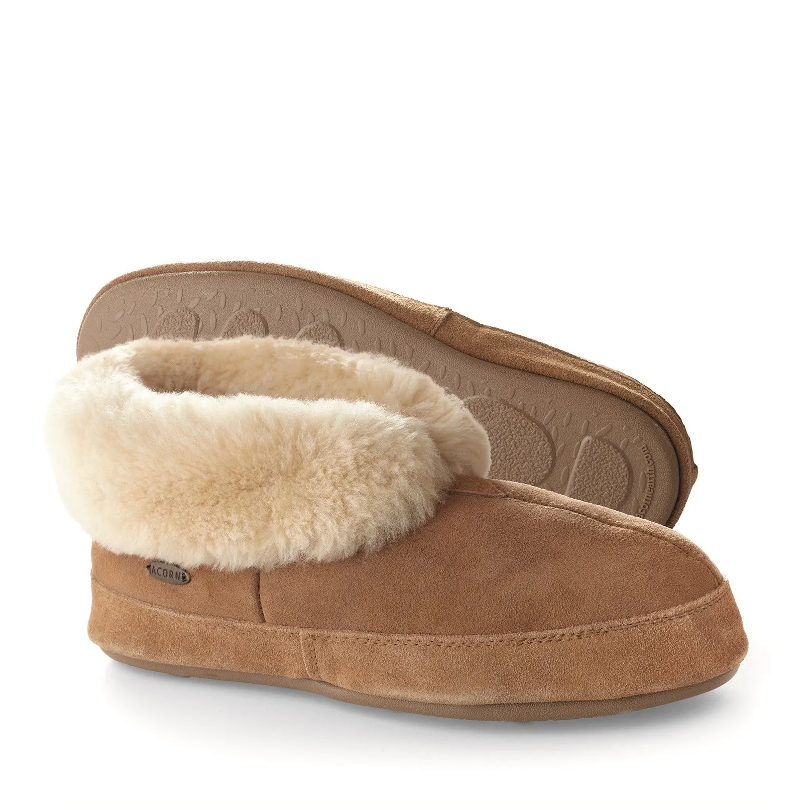 Men's Acorn Sheepskin Bootie II Slipper in Walnut