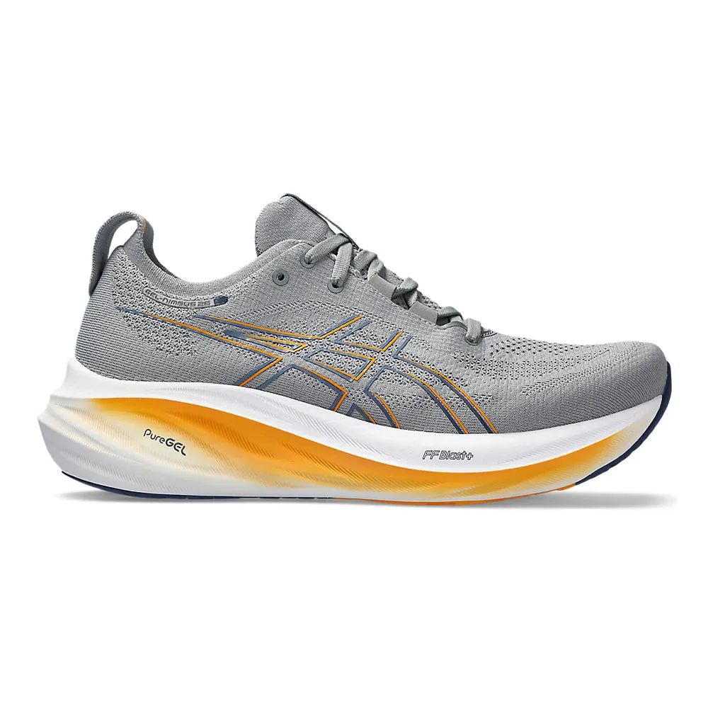 Men's Asics GEL-Nimbus 26, Sheet Rock/Thunder Blue, 9 4E Extra Wide