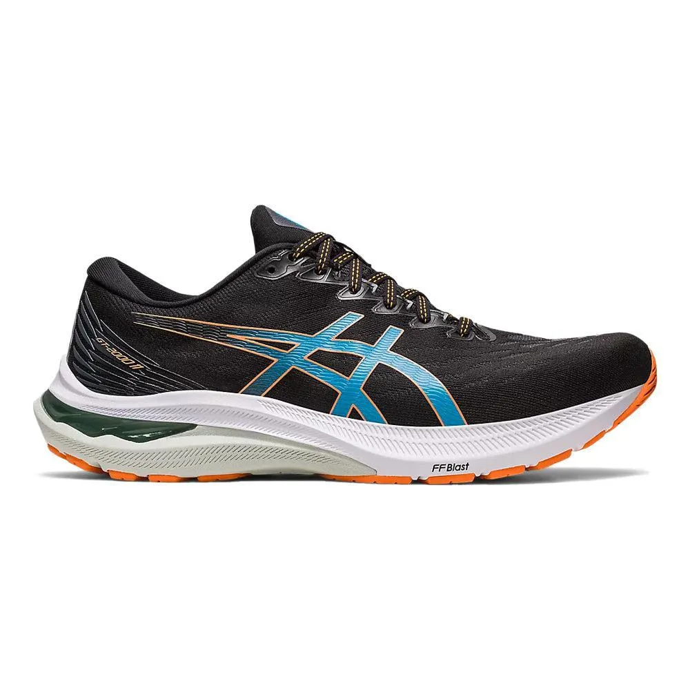 Men's Asics GT-2000 11, Black/Sun Peach, 10.5 4E Extra Wide