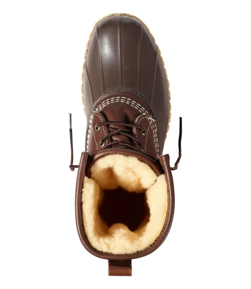 Men's Bean Boots, 10&quot; Shearling-Lined