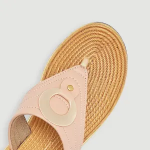 Metal Ring Thong Chappals