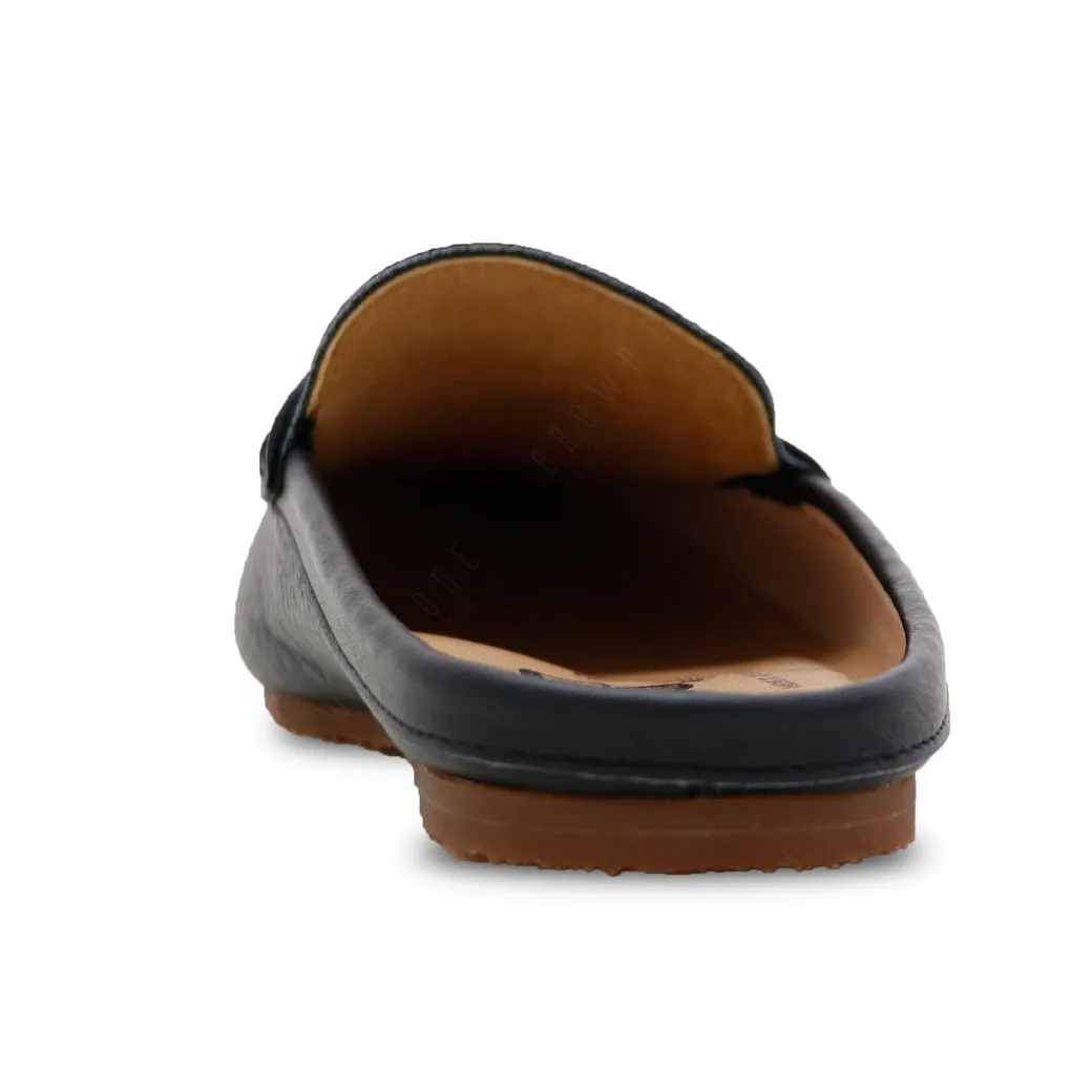 Mochi Mule Wrinkle Soft Black