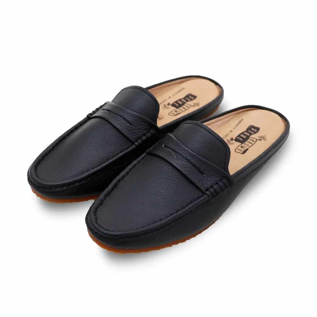 Mochi Mule Wrinkle Soft Black