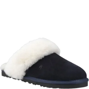 Navy Samantha Mule Slippers