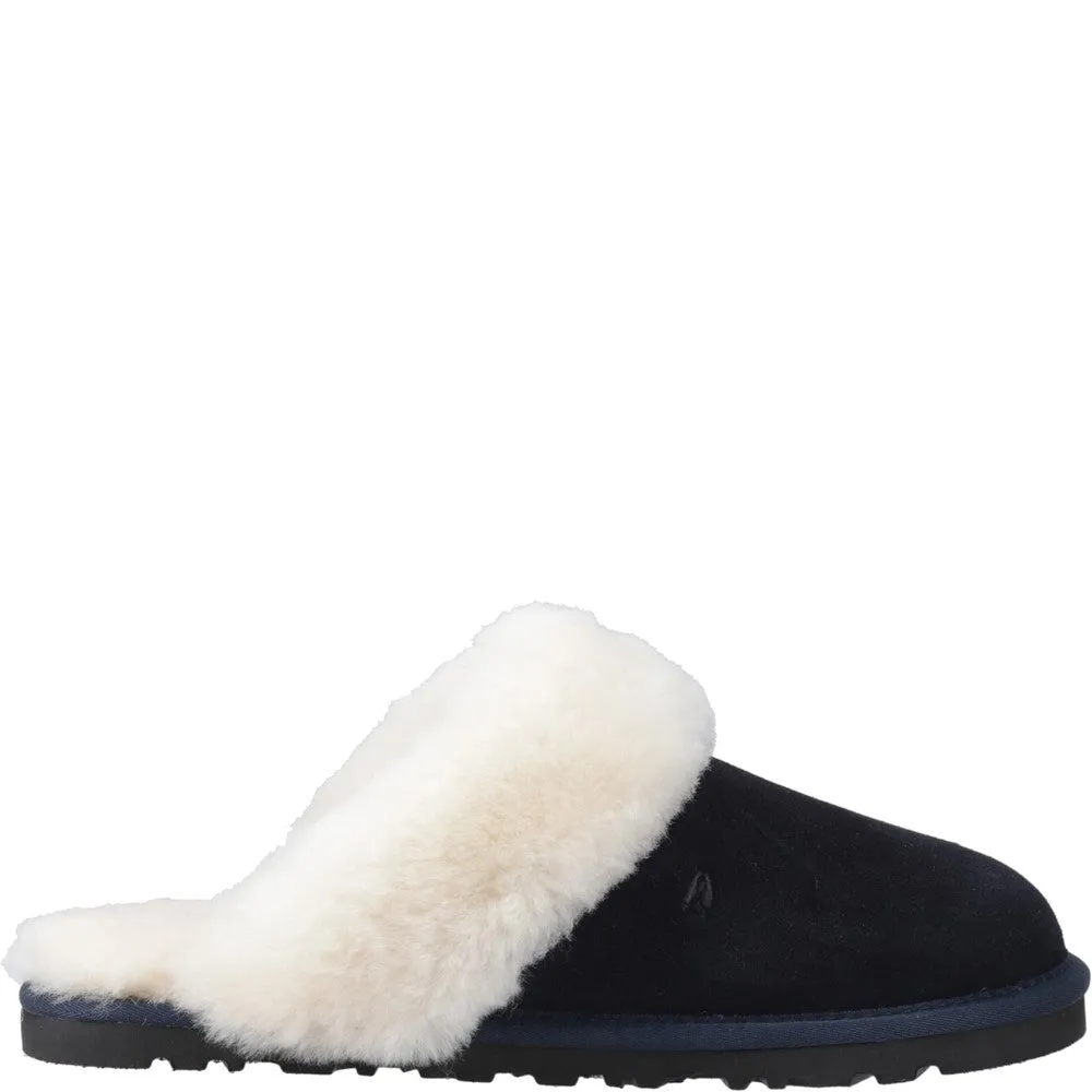 Navy Samantha Mule Slippers