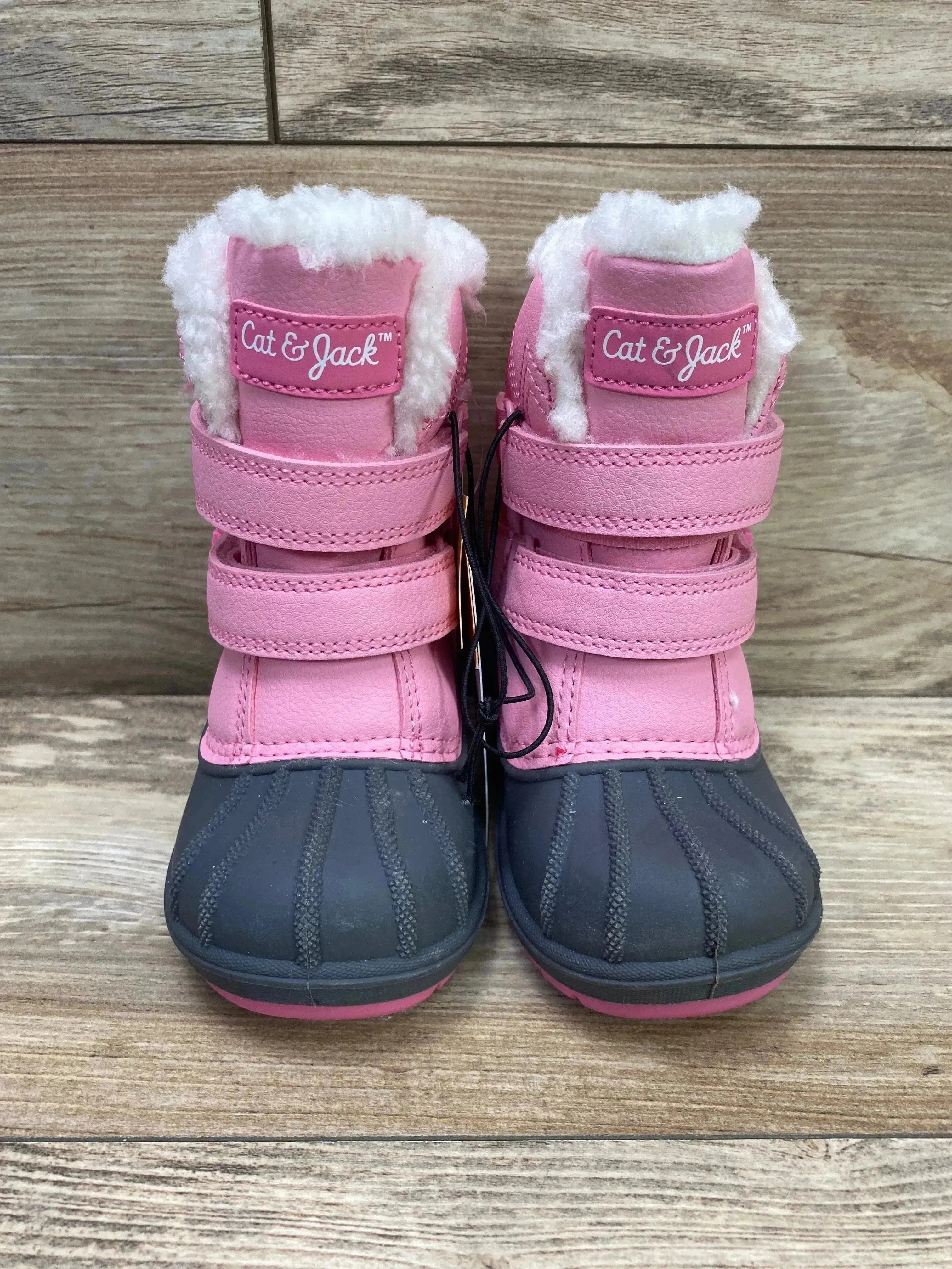 NEW Cat & Jack Denver Winter Boots Pink/Grey Sz 6c