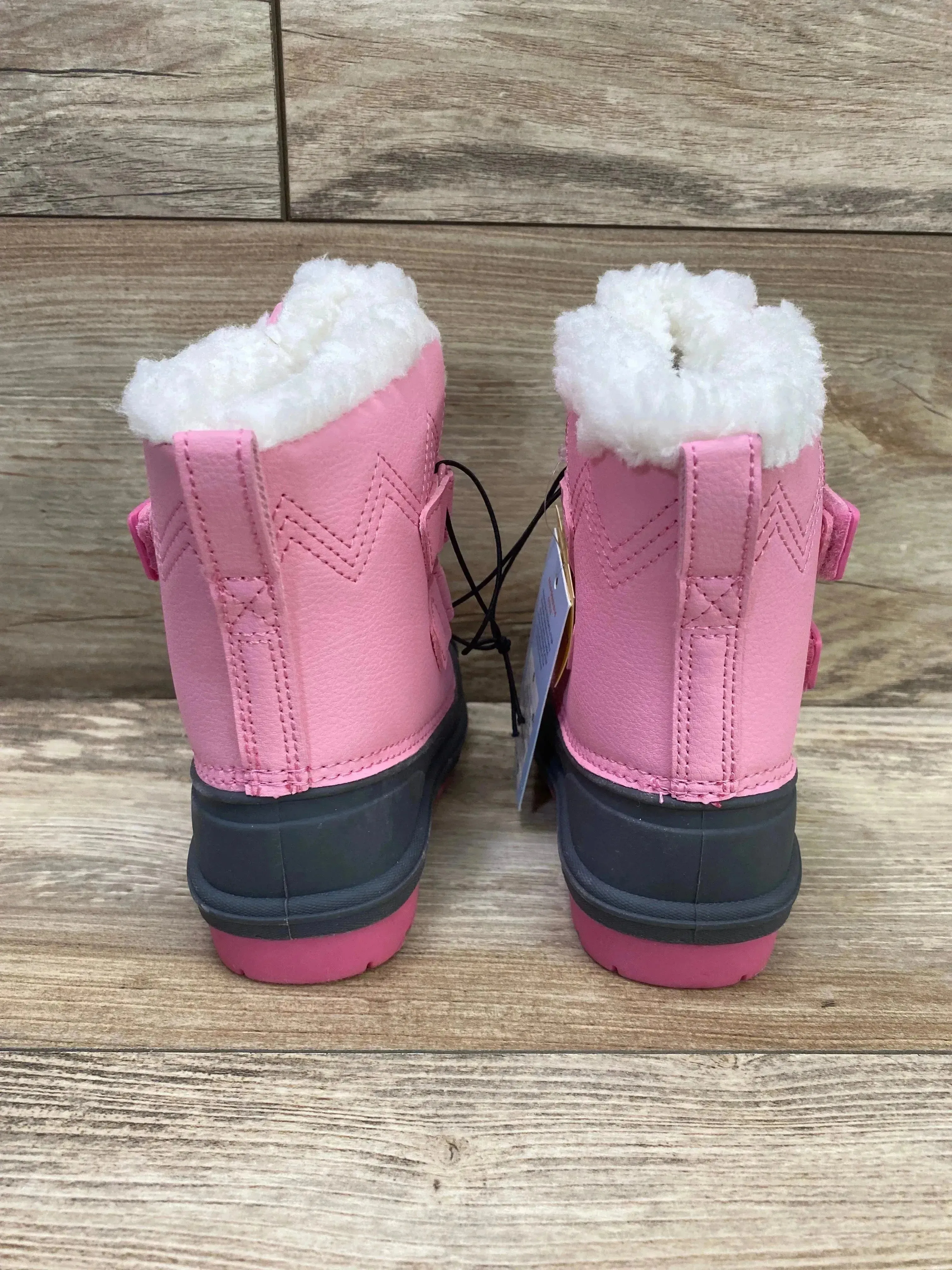 NEW Cat & Jack Denver Winter Boots Pink/Grey Sz 6c