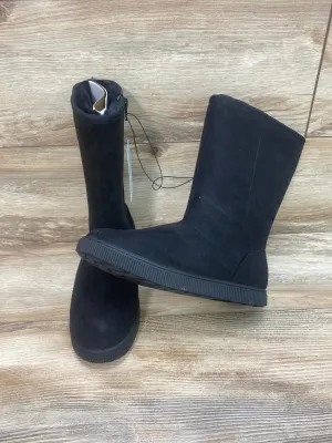 NEW Cat & Jack Natalia Tall Shearling Style Boots Black Sz 5Y