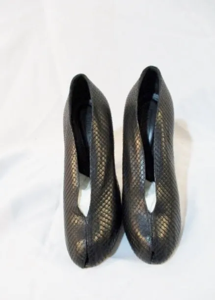 NEW CELINE PARIS ITALY Open Toe 105 Shoe Slide Mule 36 / 6 BLACK Womens