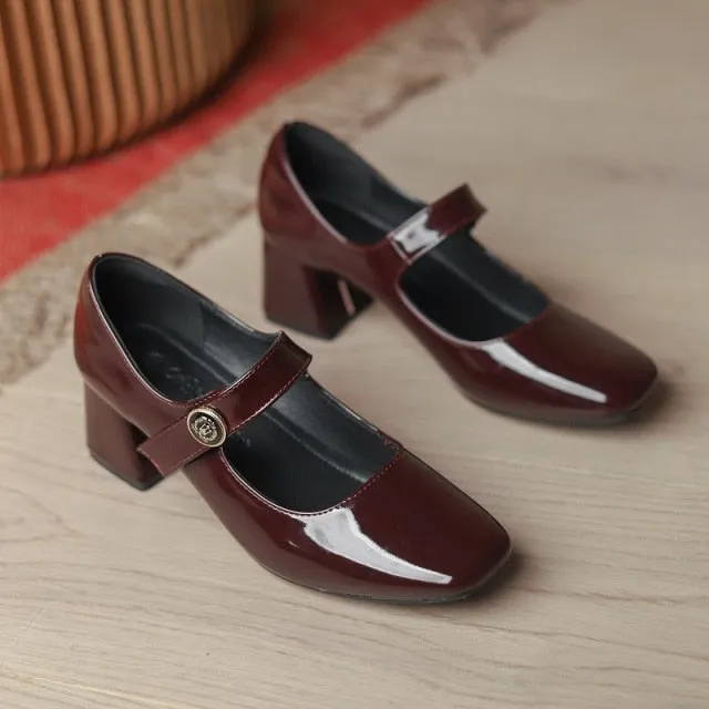 New Mary Jane Women's Pumps Shoes Loafers Leather Vintage Japanese Style Girls Student College Costume Casual Shoes  Autumn