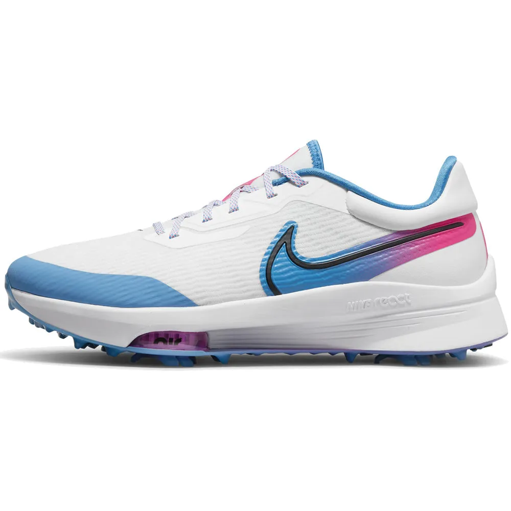 Nike Air Zoom Infinity Tour NXT% Waterproof Spikeless Shoes - White/Aurora Blue/Pink Blast/Black