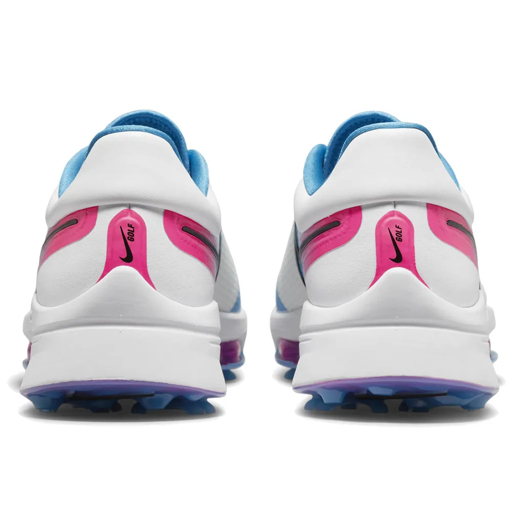 Nike Air Zoom Infinity Tour NXT% Waterproof Spikeless Shoes - White/Aurora Blue/Pink Blast/Black