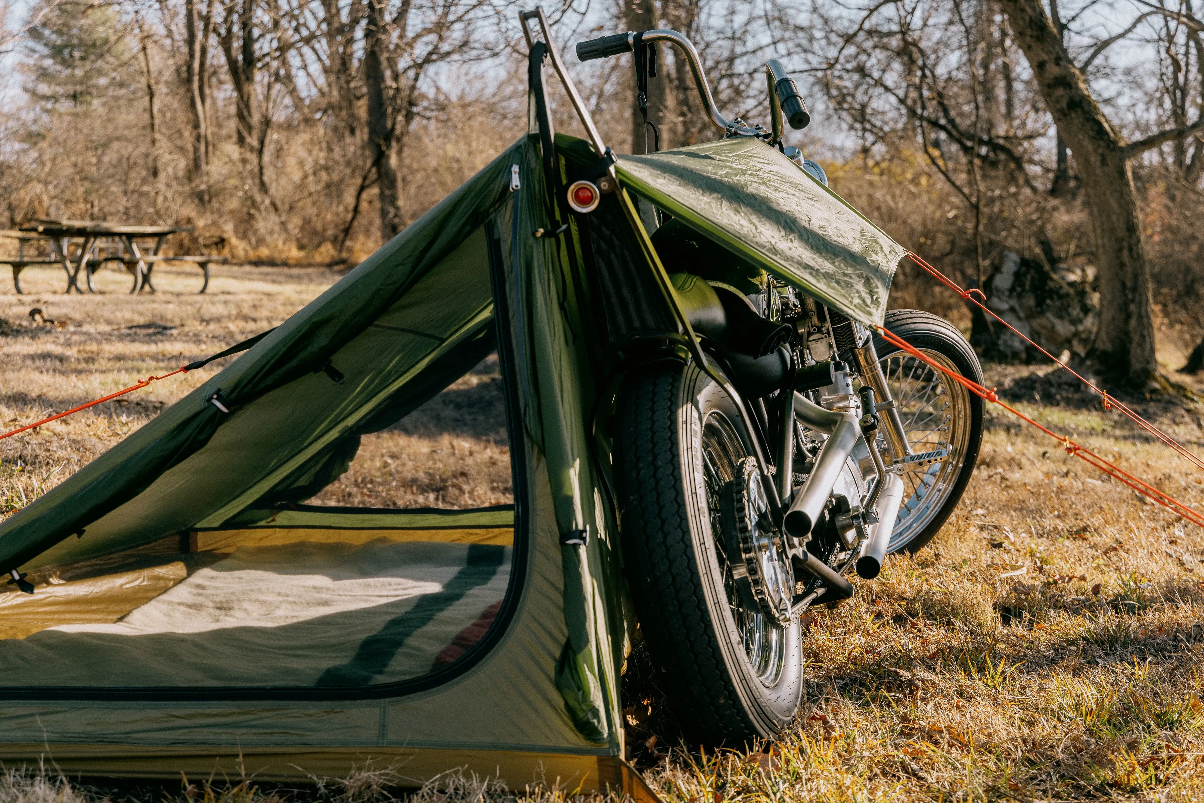 Nomad 4 Motorcycle Tent