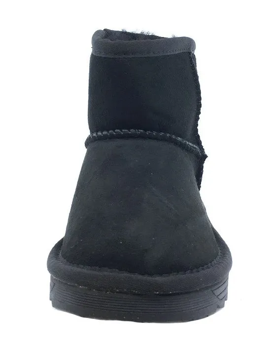 Old Soles Girl's Shearling Boots, Black