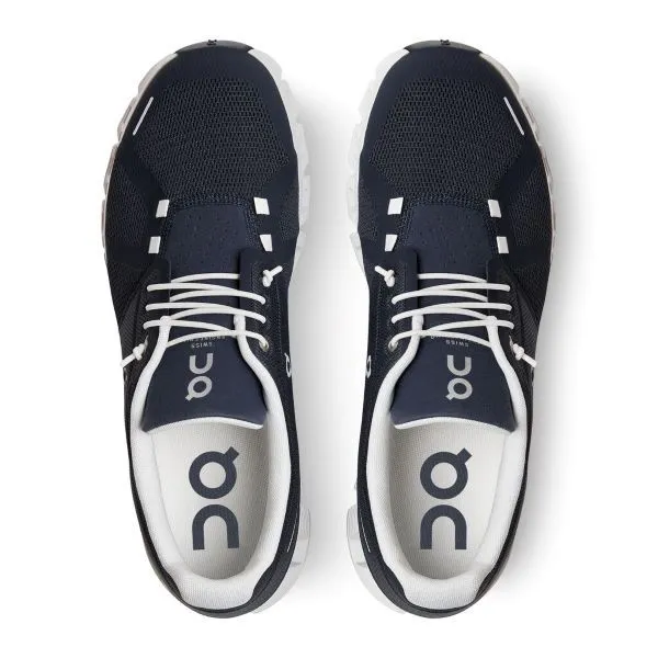 On Running Men's Cloud 5 Sneaker - Midnight/White