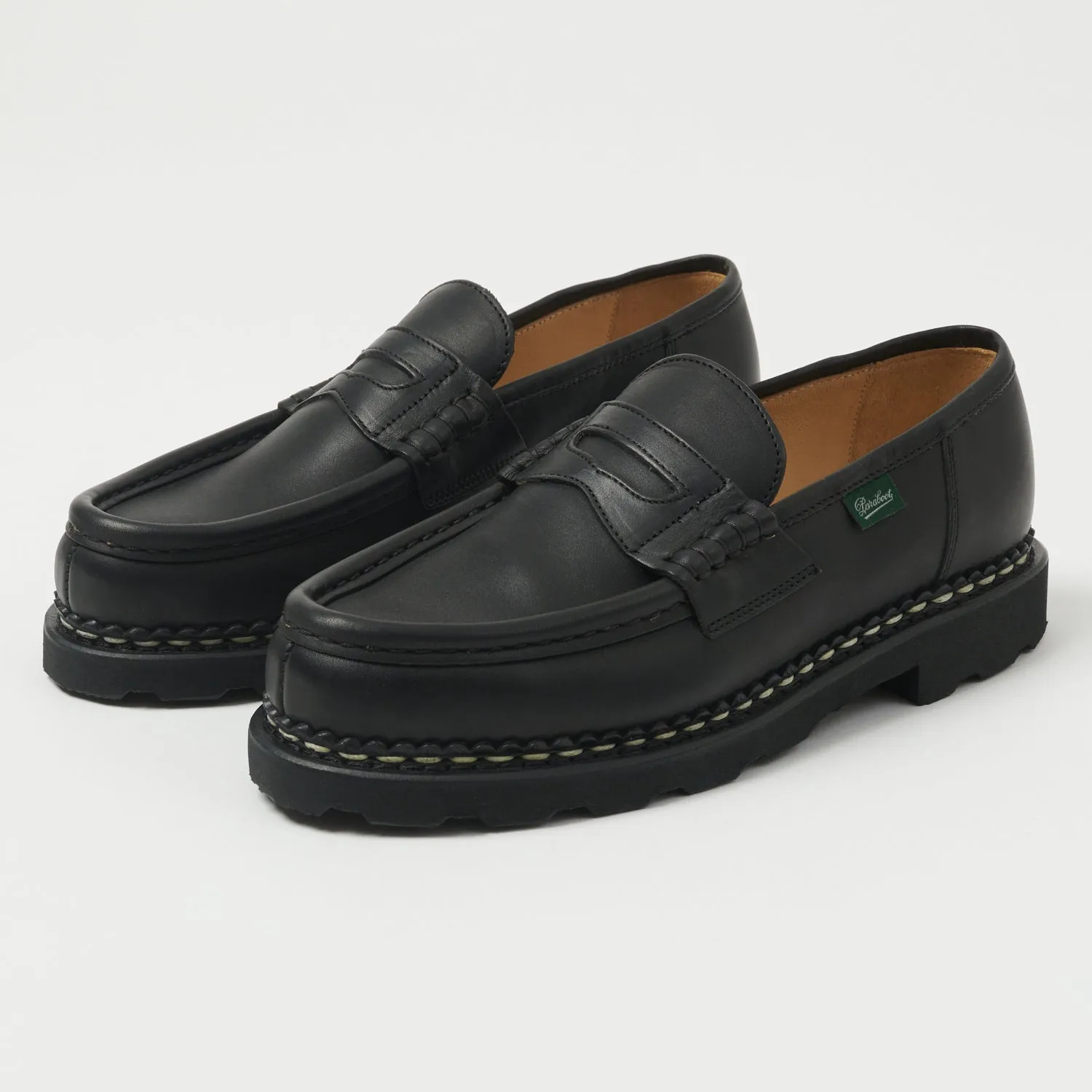 Paraboot Reims Loafer - Black Lisse Noir