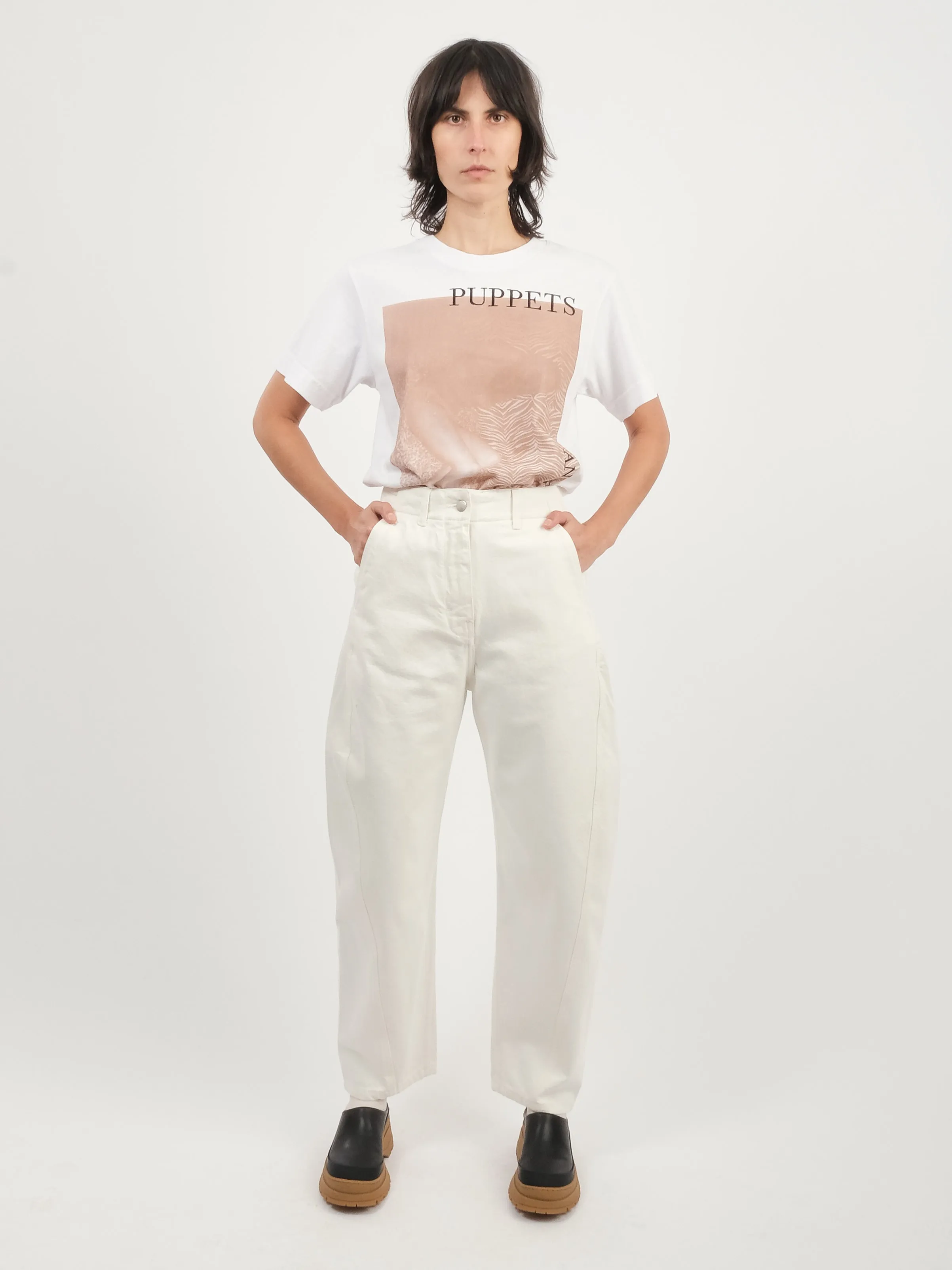 Parchment Akerman Rounded Leg Twist Seam Pant