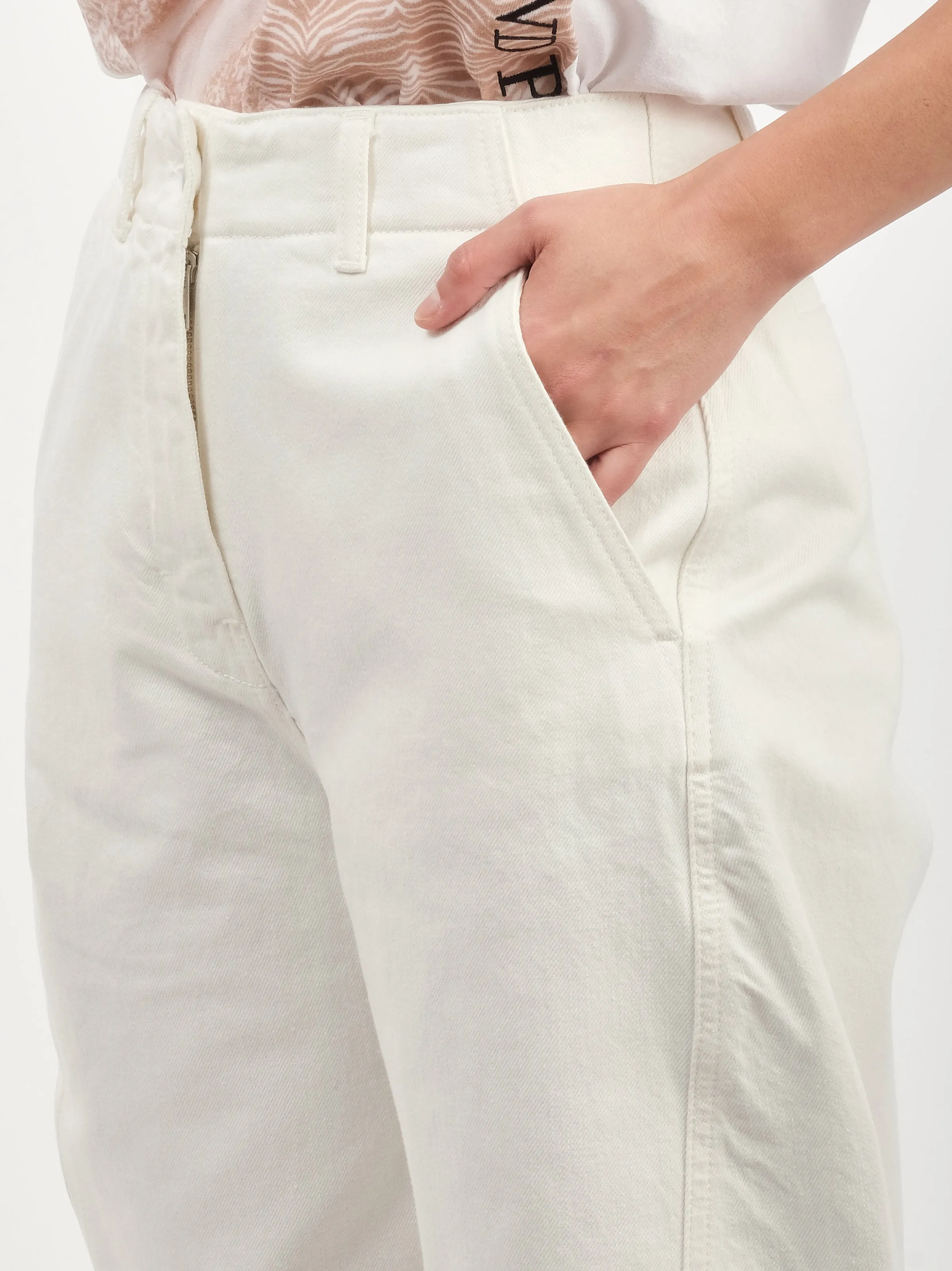 Parchment Akerman Rounded Leg Twist Seam Pant