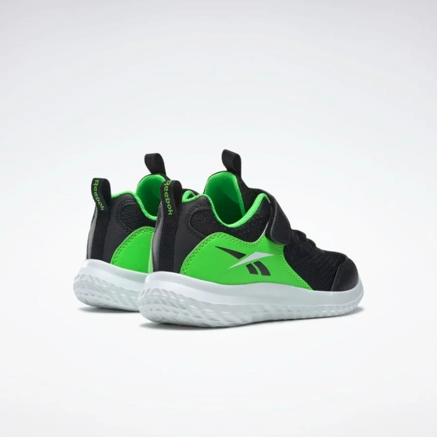 Reebok Rush Runner 4 Ps-Boys Running Shoes Black/Green