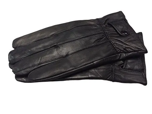 Reed Men's Genuine Leather Warm Lined Driving Gloves - Touchscreen Texting Compatible - Imported