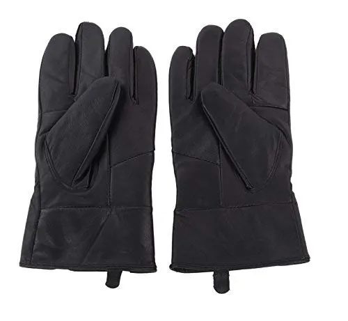 Reed Men's Genuine Leather Warm Lined Driving Gloves - Touchscreen Texting Compatible - Imported